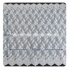 中国 研がれた花の Chantilly はレース、BV/花嫁の服 150 x 300 cm をスカラップで仕上げました サプライヤー