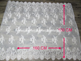 中国 130cm の幅及び 160cm の長さ CY-HB0458 の 100% のナイロンまつげのレースのトリム サプライヤー