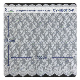 研がれた花の Chantilly はレース、BV/花嫁の服 150 x 300 cm をスカラップで仕上げました サプライヤー