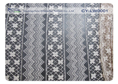 服の綿のナイロン レースの生地の Eco 友好的な 30% のナイロン 70% 綿 CY-LW0001 サプライヤー