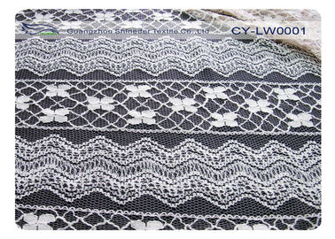 服の綿のナイロン レースの生地の Eco 友好的な 30% のナイロン 70% 綿 CY-LW0001 サプライヤー