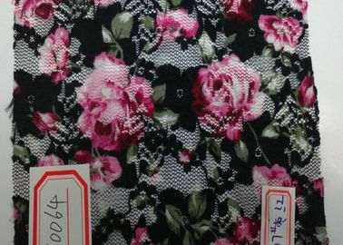 衣服、下着 CY-LY0064 のためのすばらしい花のデジタルによって印刷される生地 サプライヤー