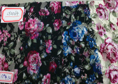 衣服、下着 CY-LY0064 のためのすばらしい花のデジタルによって印刷される生地 サプライヤー
