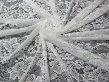 Dressmaking のための注文のデジタル ナイロン刺繍のレースの生地の花の設計 サプライヤー