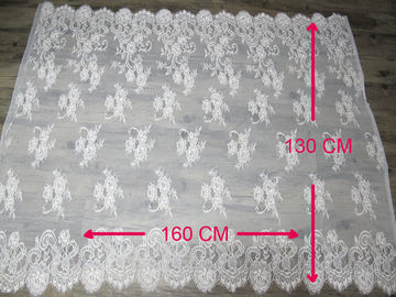 130cm の幅及び 160cm の長さ CY-HB0458 の 100% のナイロンまつげのレースのトリム サプライヤー