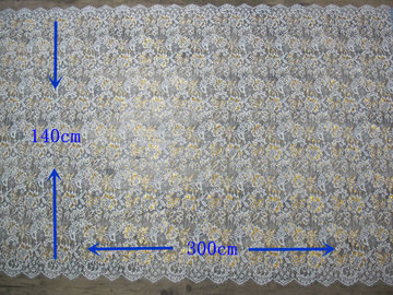 服の方法 140CM 幅のための金金属ナイロンまつげのレースのトリミング サプライヤー