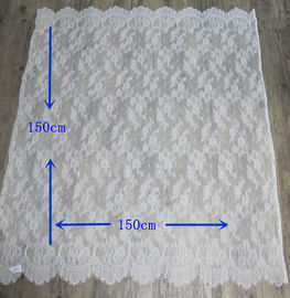 絶妙に作られた 150cm CY-HB0594 を整えるナイロン優雅なまつげの白いレース サプライヤー