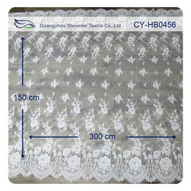 結婚の花のまつげのレースのトリム、テストされるまつげのレースの生地の卸売UL サプライヤー